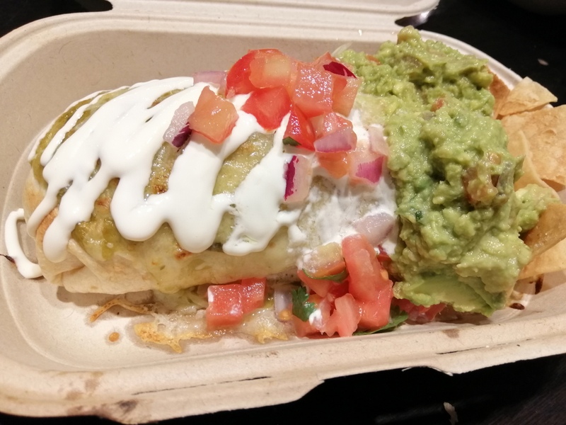 Taco with guacamole, salsa, and sauce at Guzman y Gomez Toowong Village
